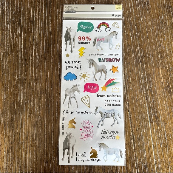 Recollections unicorns stickers for journaling or scrapbooking - Pack of… - Picture 2 of 3